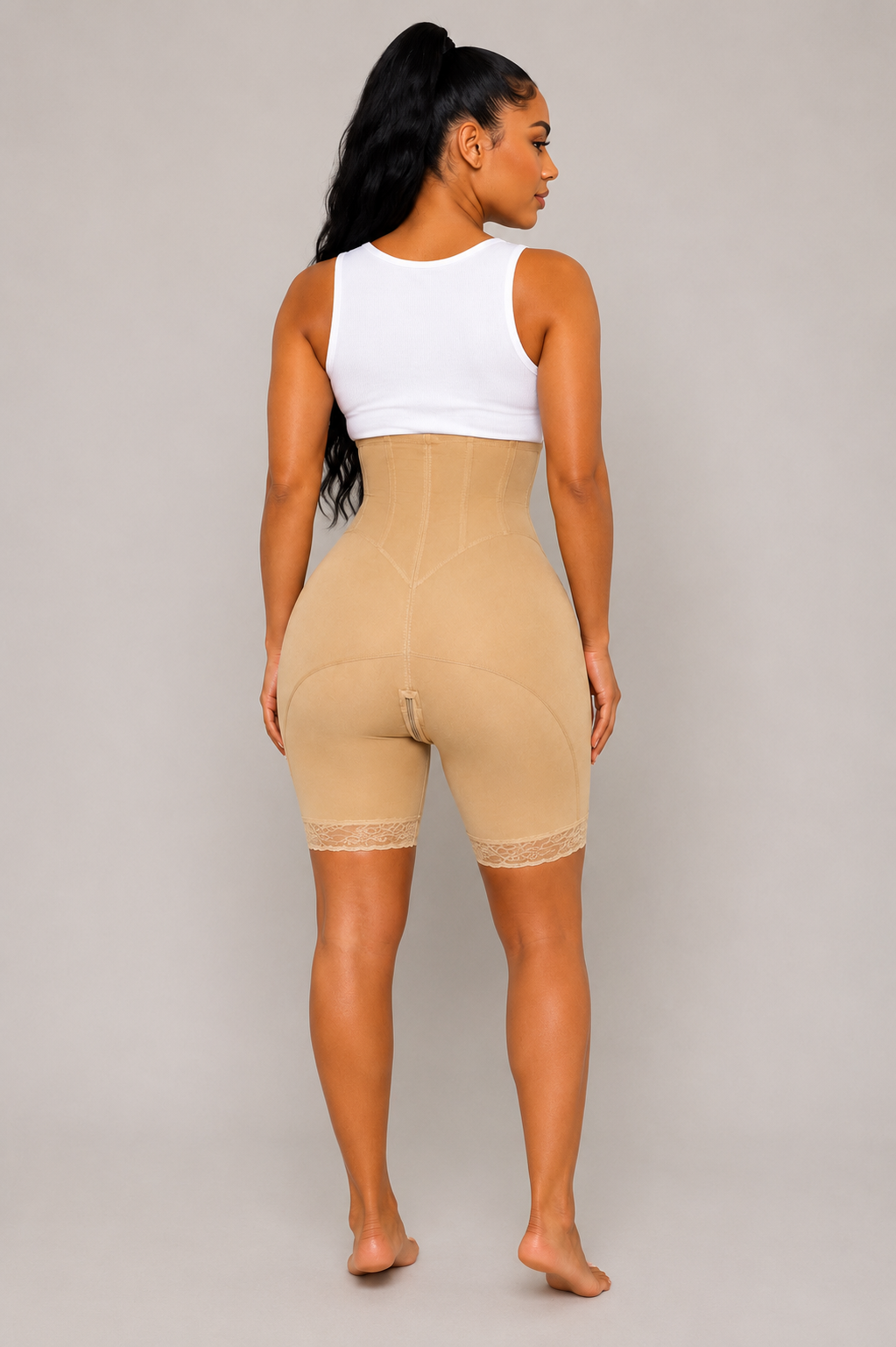 Double Compression Shorts|Beige