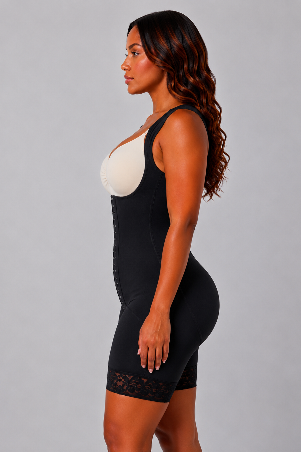EXTREME SNATCHING FAJA THICK STRAPS | BLACK