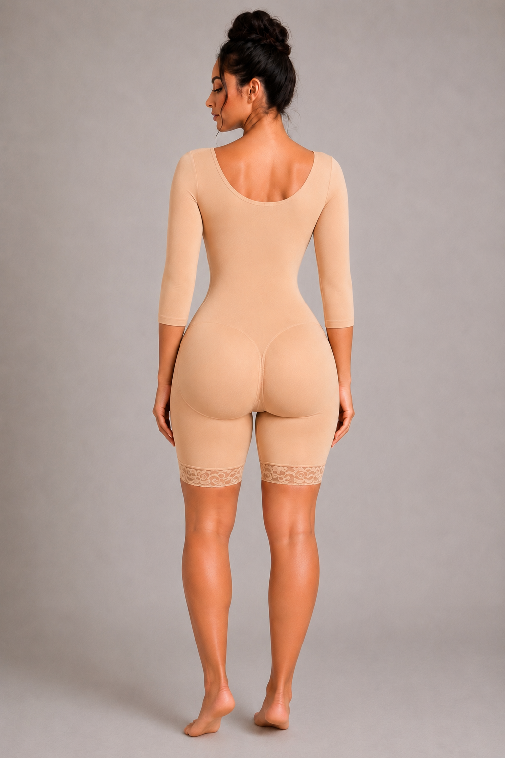 COLOMBIAN FULL FAJA -(MID LENGTH) | BEIGE
