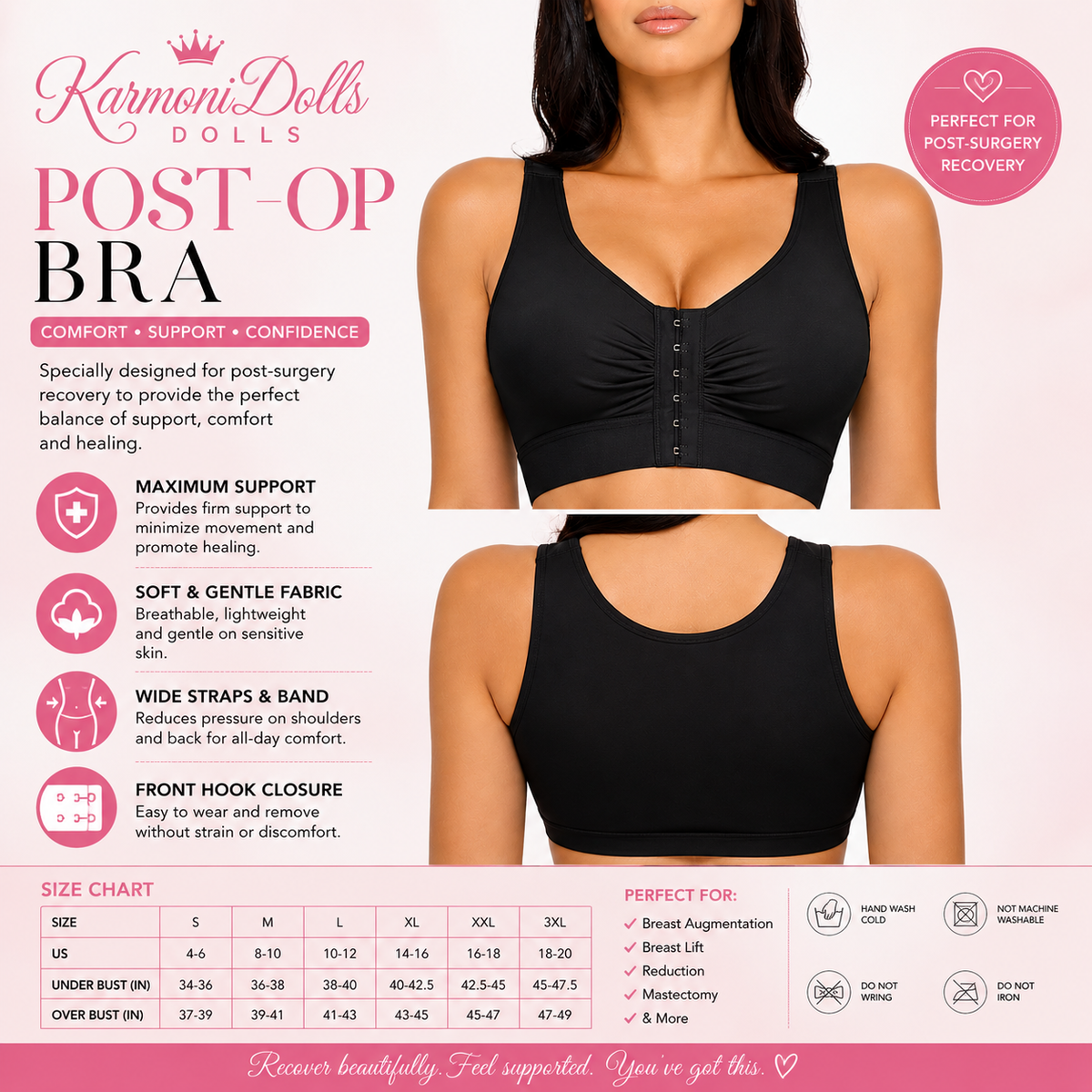 POST OP BRA |HOOKS