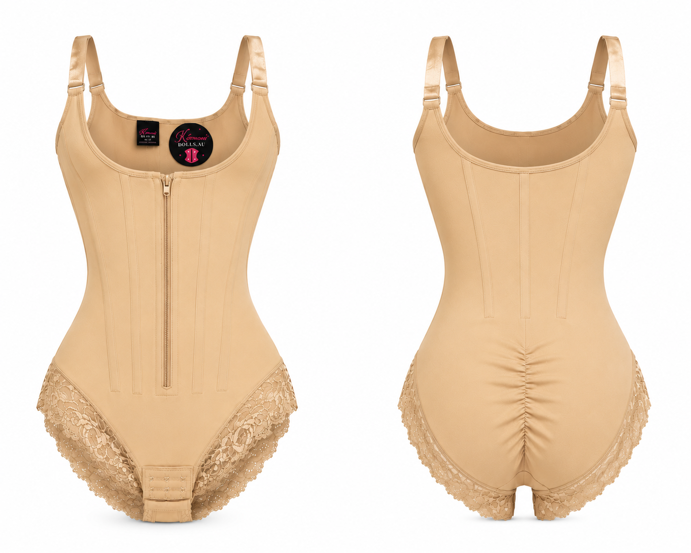 Colombian Hourglass Bodysuit | Beige