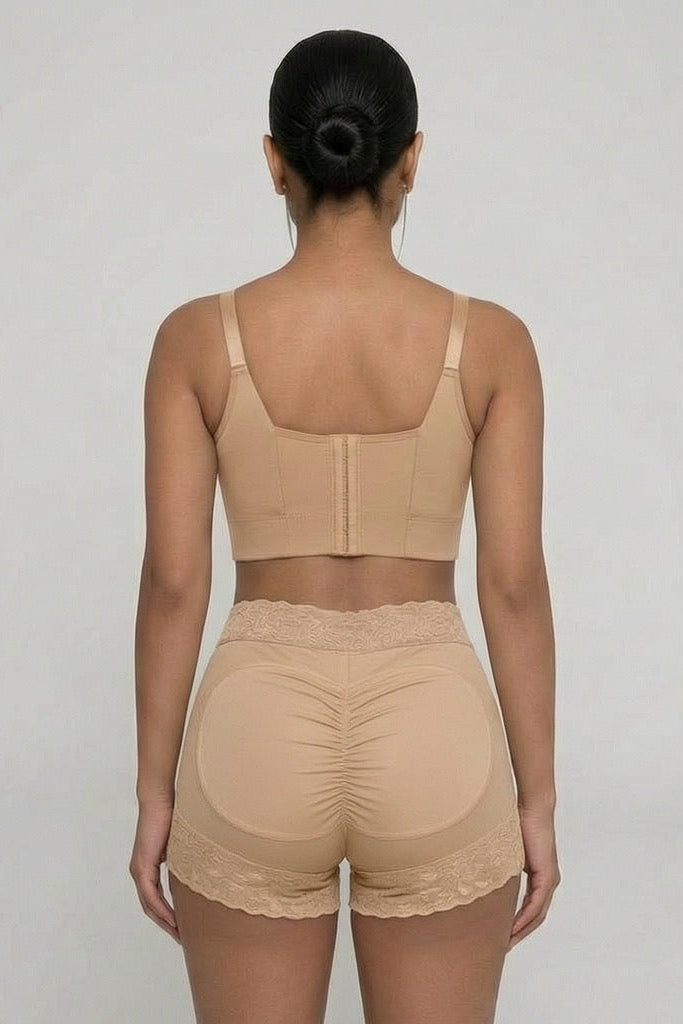 COMPRESSION SHORTS | BEIGE