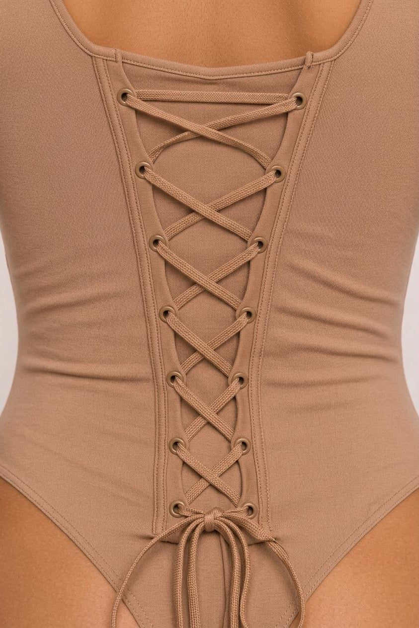 CORSET BODYSUIT | MAUVE