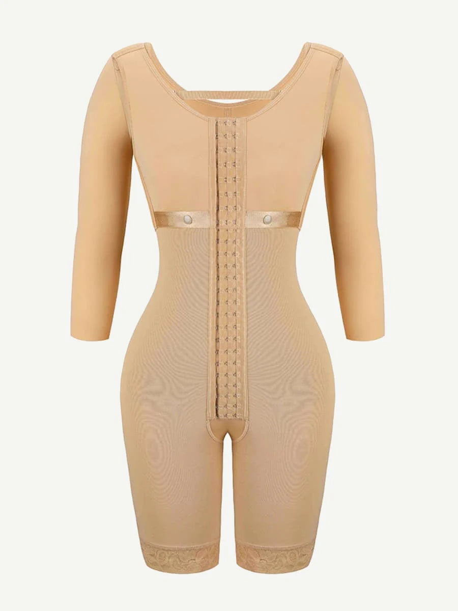 COLOMBIAN FULL COVERAGE FAJA-(MID LENGTH) BEIGE