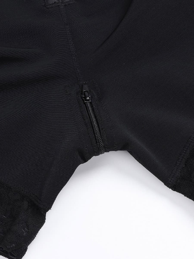 DETACHABLE STRAP FAJA|SIDE ZIPPER|BLACK