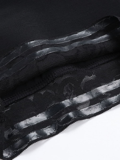 DETACHABLE STRAP FAJA|SIDE ZIPPER|BLACK