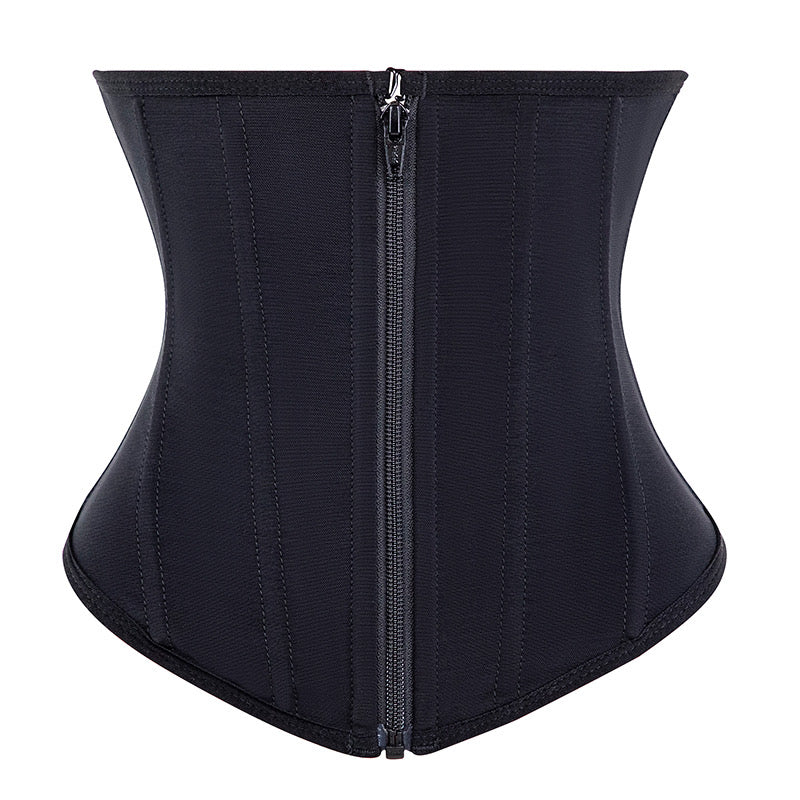 CLASSIC BLACK ZIP-UP WAIST TRAINER