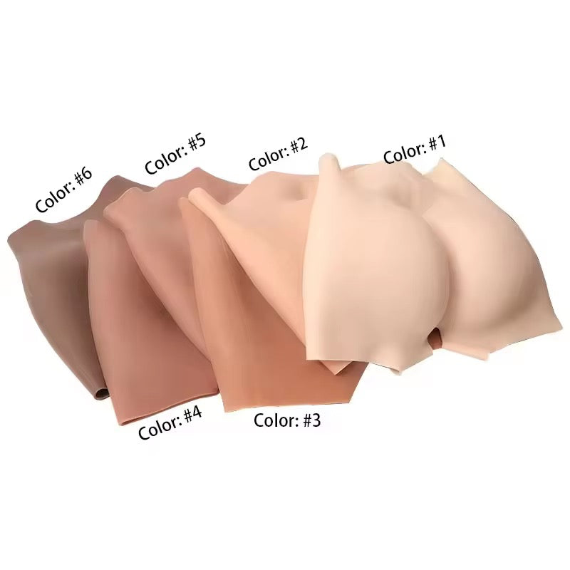 REALISTIC SILICONE BUTT AND HIP ENHANCEMENT HIGH WAISTED SHORTS