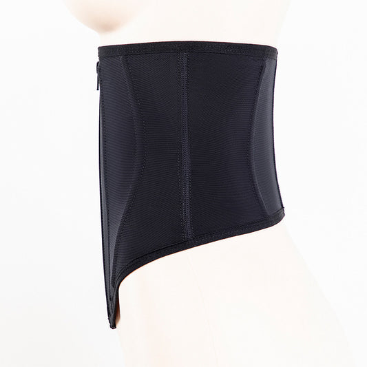 CLASSIC BLACK ZIP-UP WAIST TRAINER