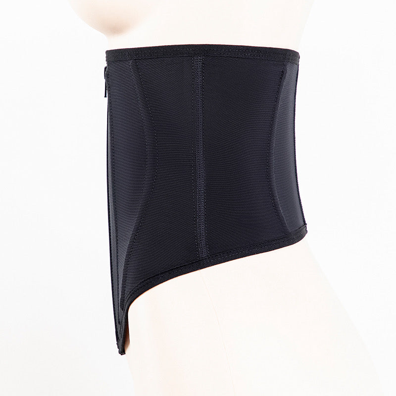 CLASSIC BLACK ZIP-UP WAIST TRAINER