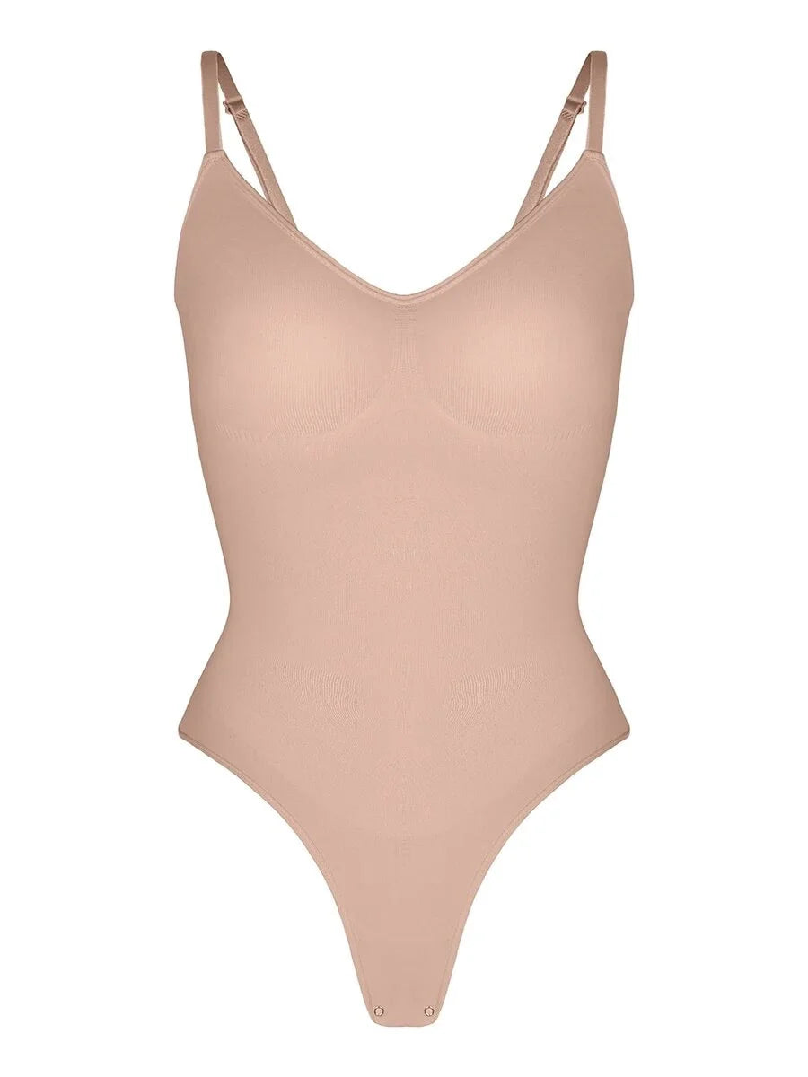 BLACK SEAMLESS BODYSUIT