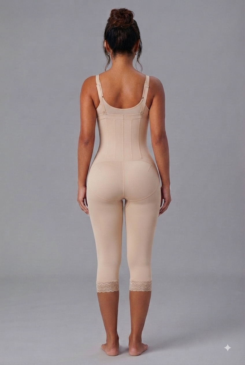 DETACHABLE STRAPS HOURGLASS FAJA|LONG LEGS|BEIGE