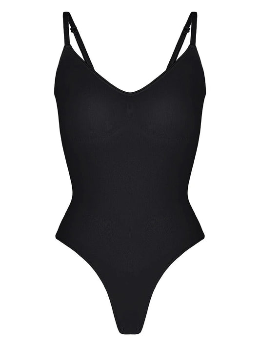 BLACK SEAMLESS BODYSUIT
