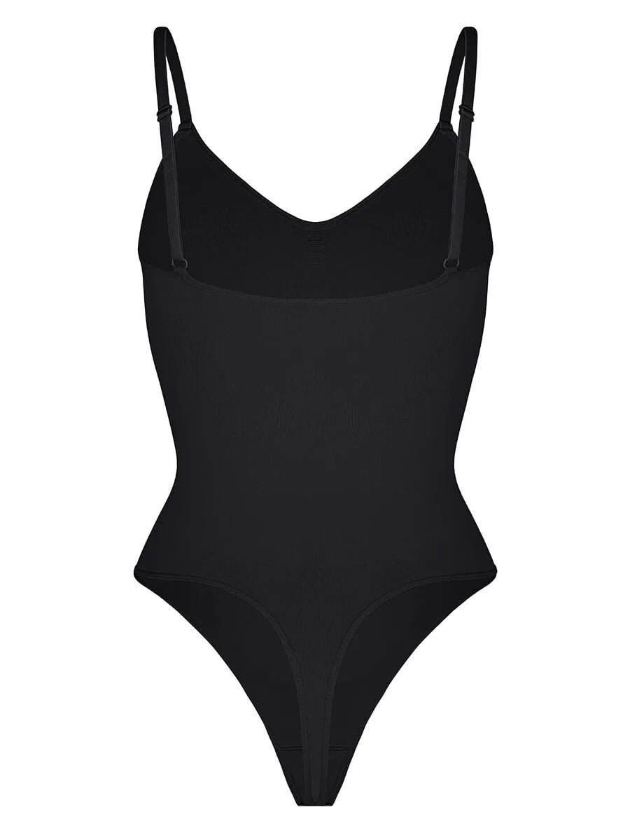 BLACK SEAMLESS BODYSUIT