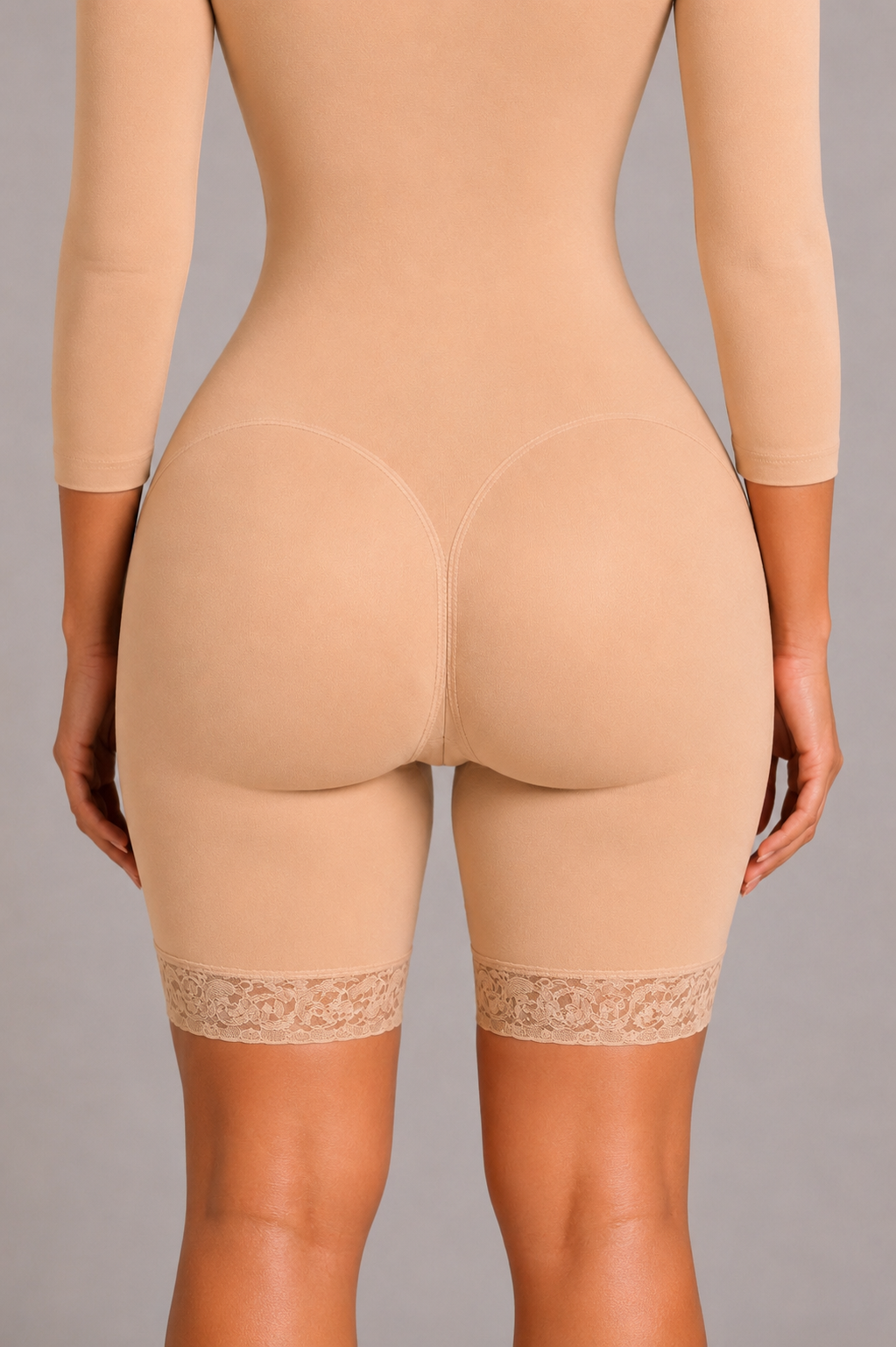COLOMBIAN FULL FAJA -(MID LENGTH) | BEIGE