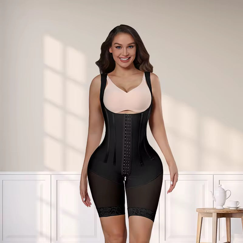 HOURGLASS STEEL BONE FAJA | BLACK