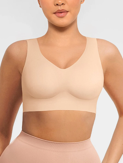 V-NECK SEAMLESS BRA