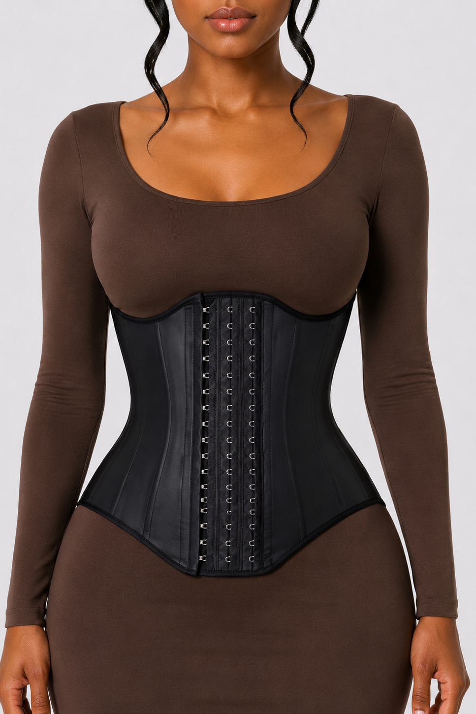 CURVY LATEX HOURGLASS WAIST TRAINER