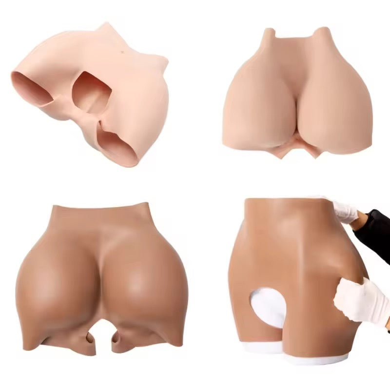 REALISTIC SILICONE BUTT AND HIP ENHANCEMENT HIGH WAISTED SHORTS