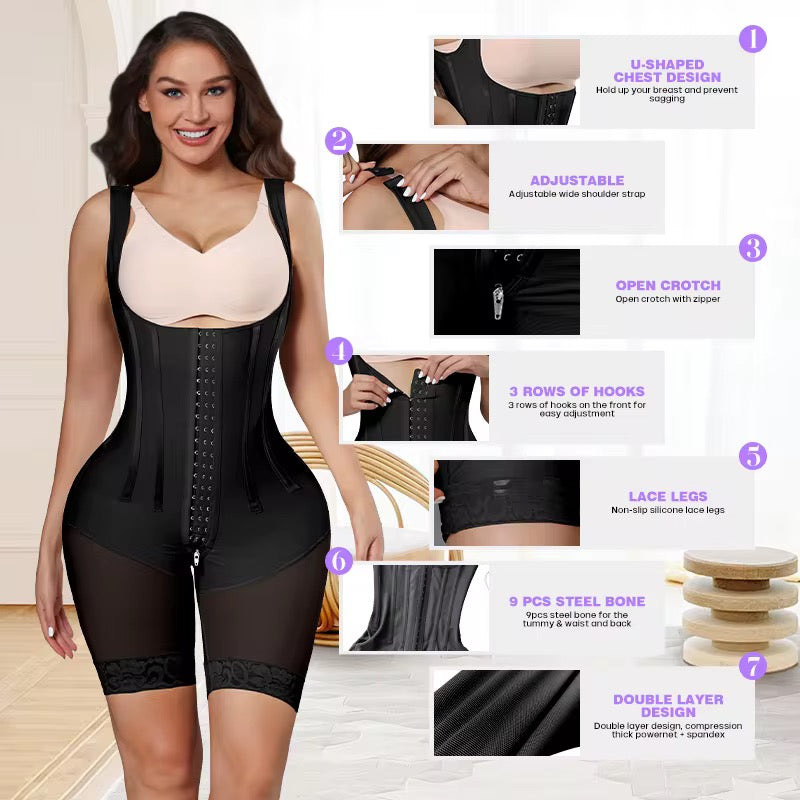 HOURGLASS STEEL BONE FAJA | BEIGE