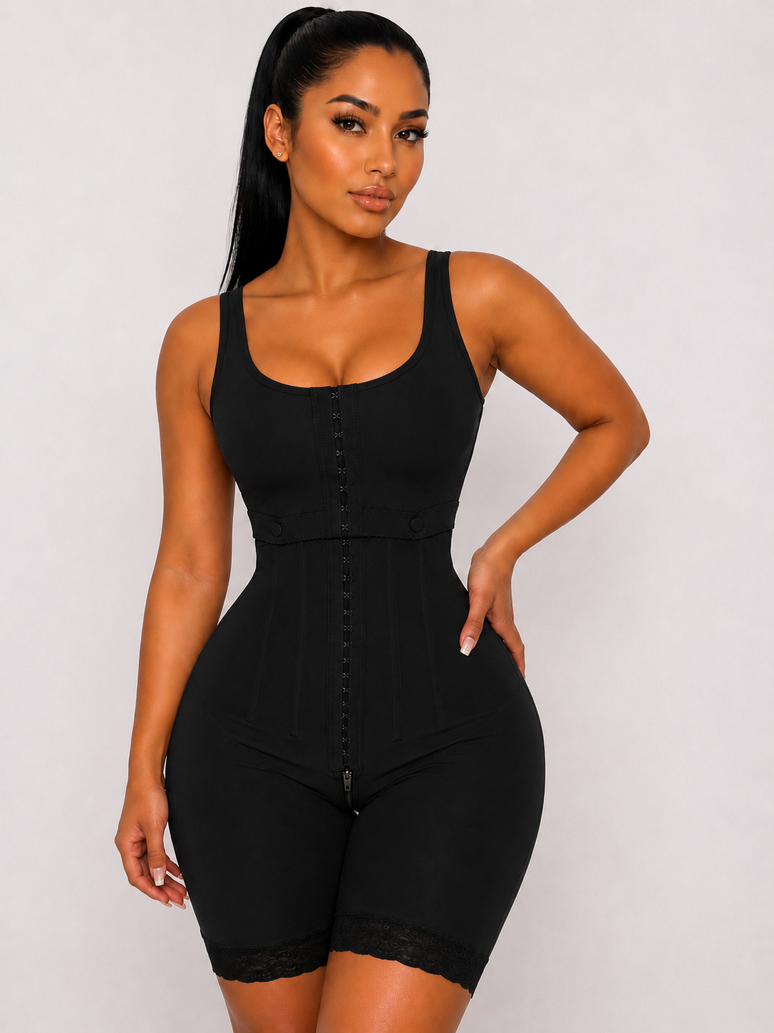 HOURGLASS FULL BUST FAJA | BLACK