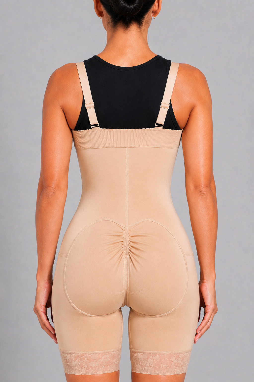 HIGH COMPRESSION STRAPLESS FAJA | BEIGE
