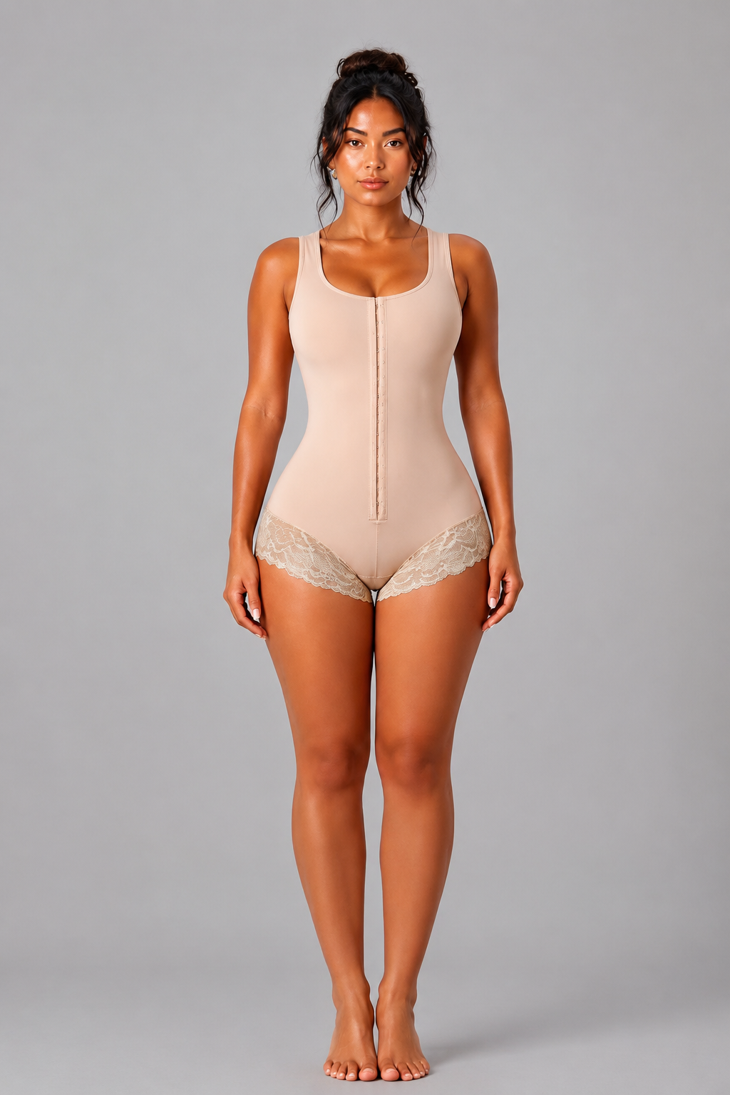 EXTREME SNATCHING BODYSUIT| BEIGE