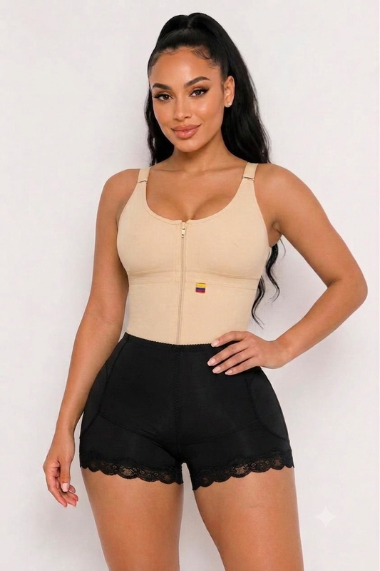 MID-WAIST BUM PUDDED SHORTS