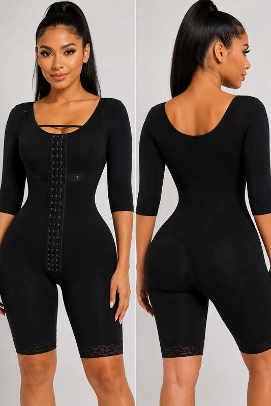 FULL COVERAGE FAJA -|MID LENGTH| BLACK