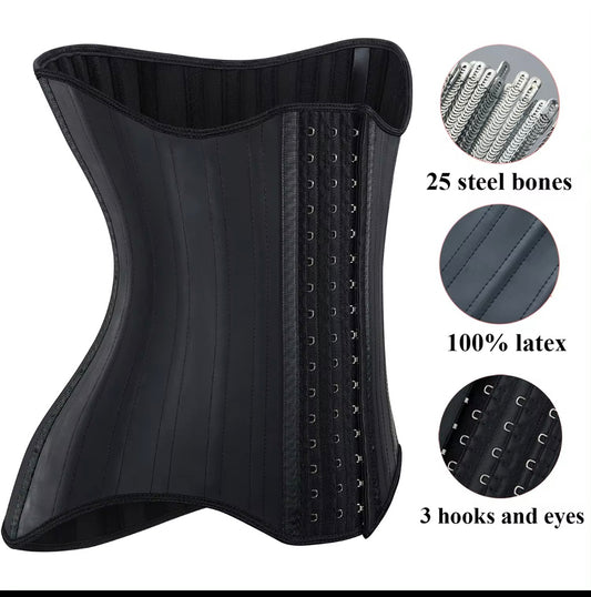CURVY LATEX HOURGLASS WAIST TRAINER