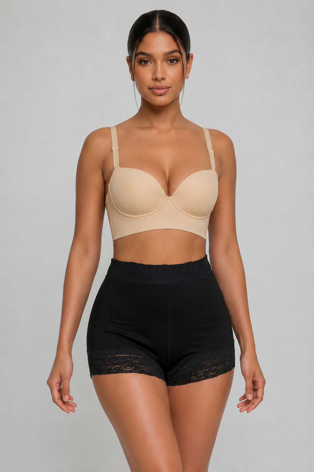 BACK FAT BRA (SHORT) | Beige