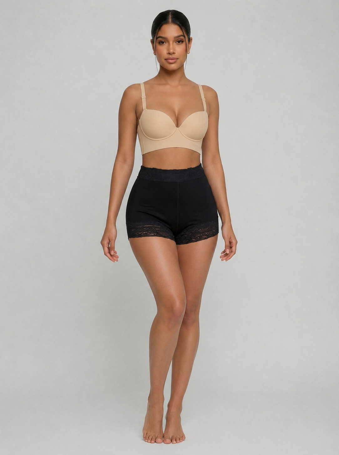 BACK FAT BRA (SHORT) | Beige