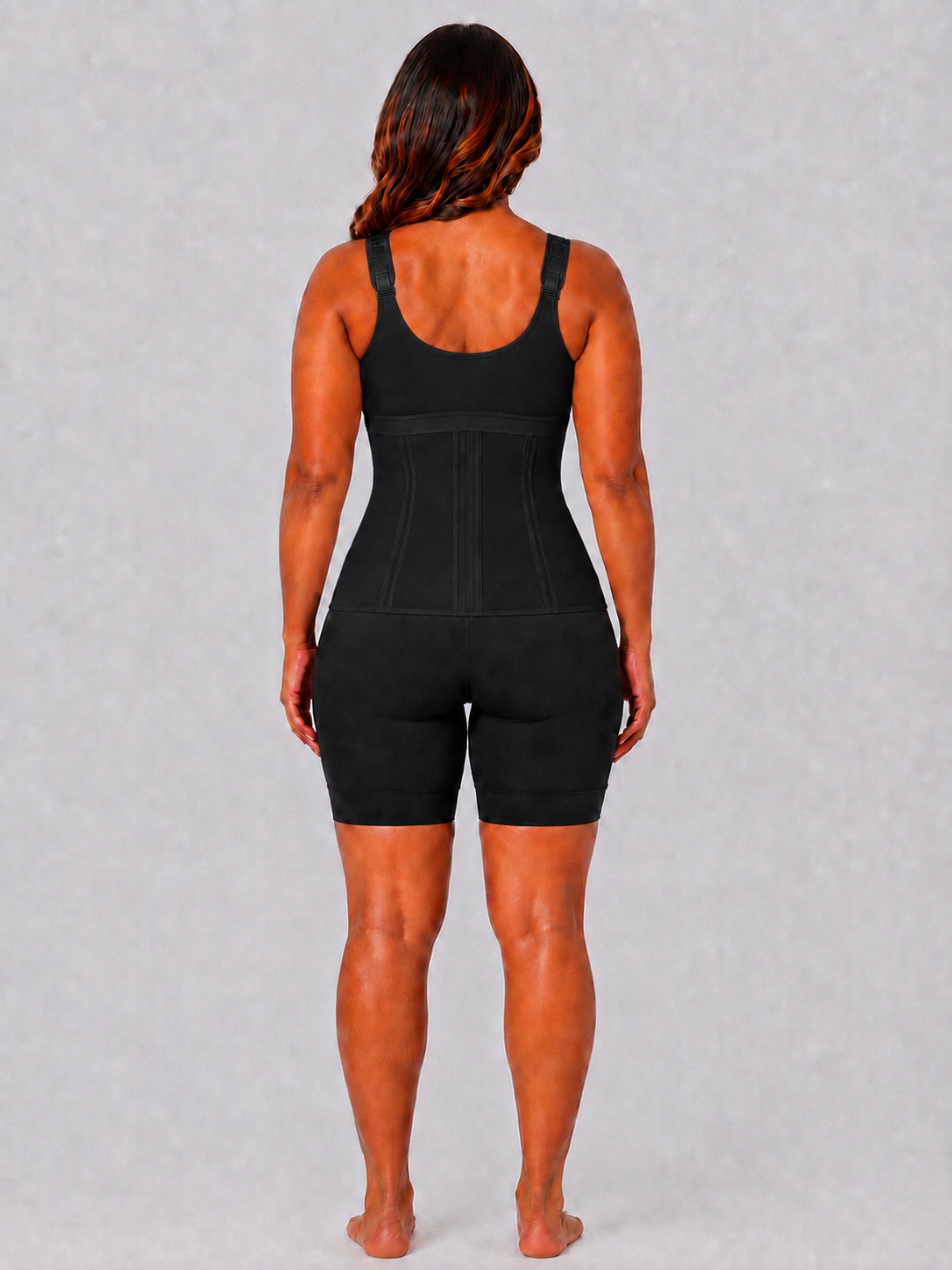 COLOMBIAN FULL BUST SOFT SCULPT WAIST TRAINER VEST | BLACK