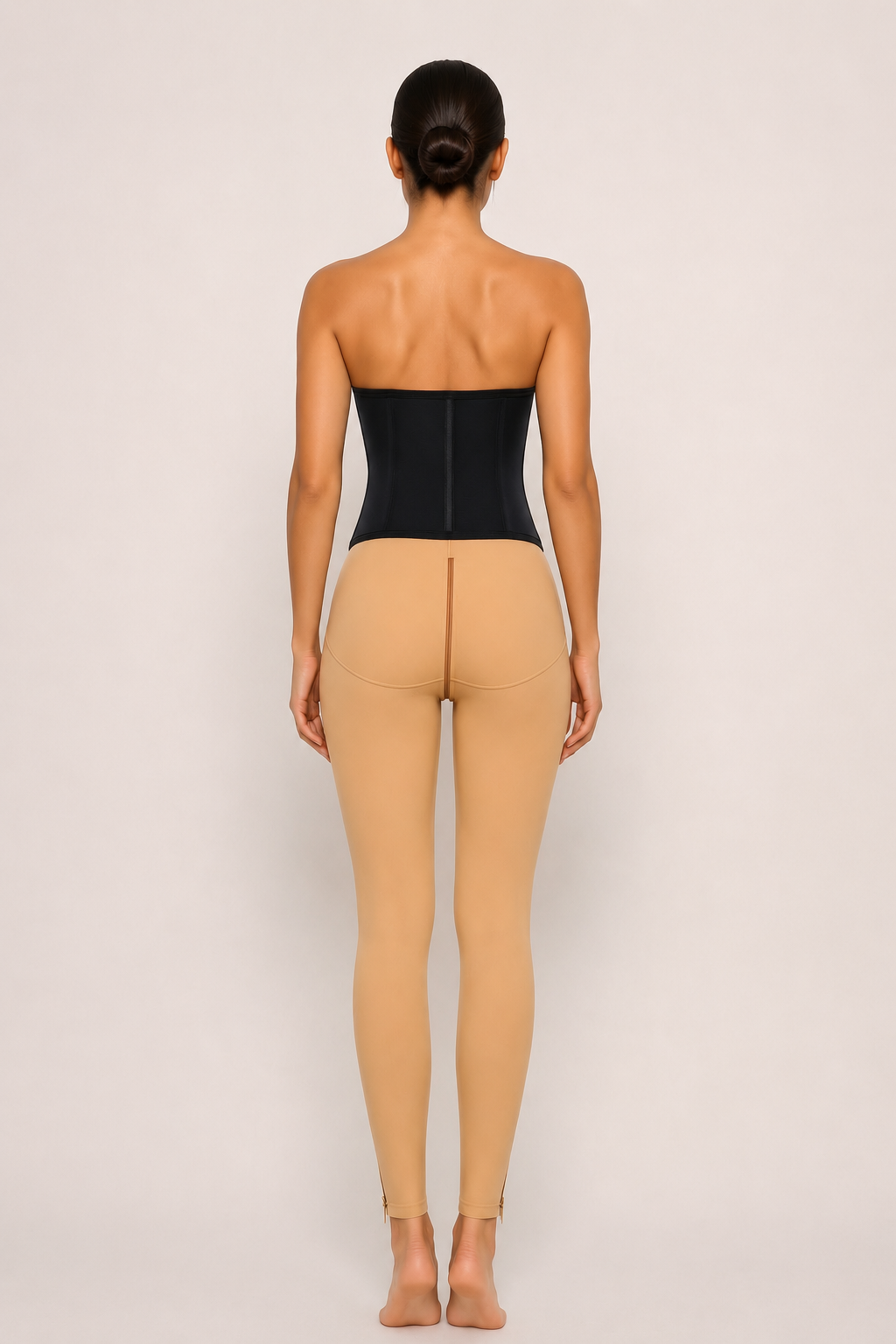 CLASSIC BLACK ZIP-UP WAIST TRAINER