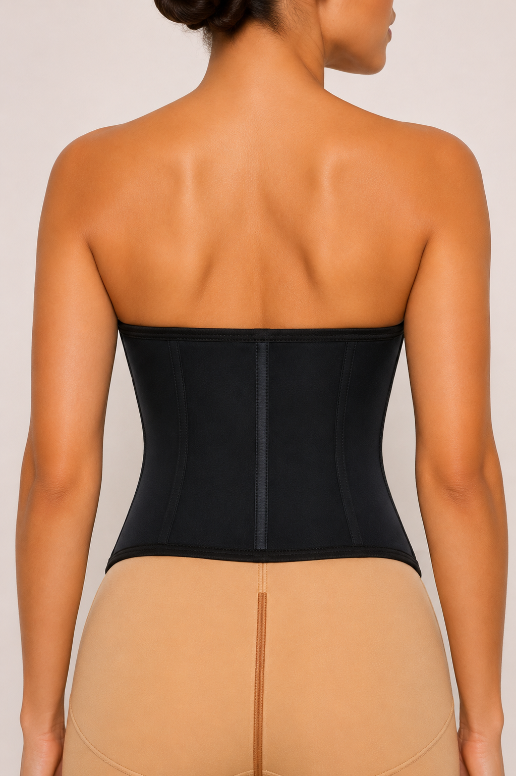 CLASSIC BLACK ZIP-UP WAIST TRAINER