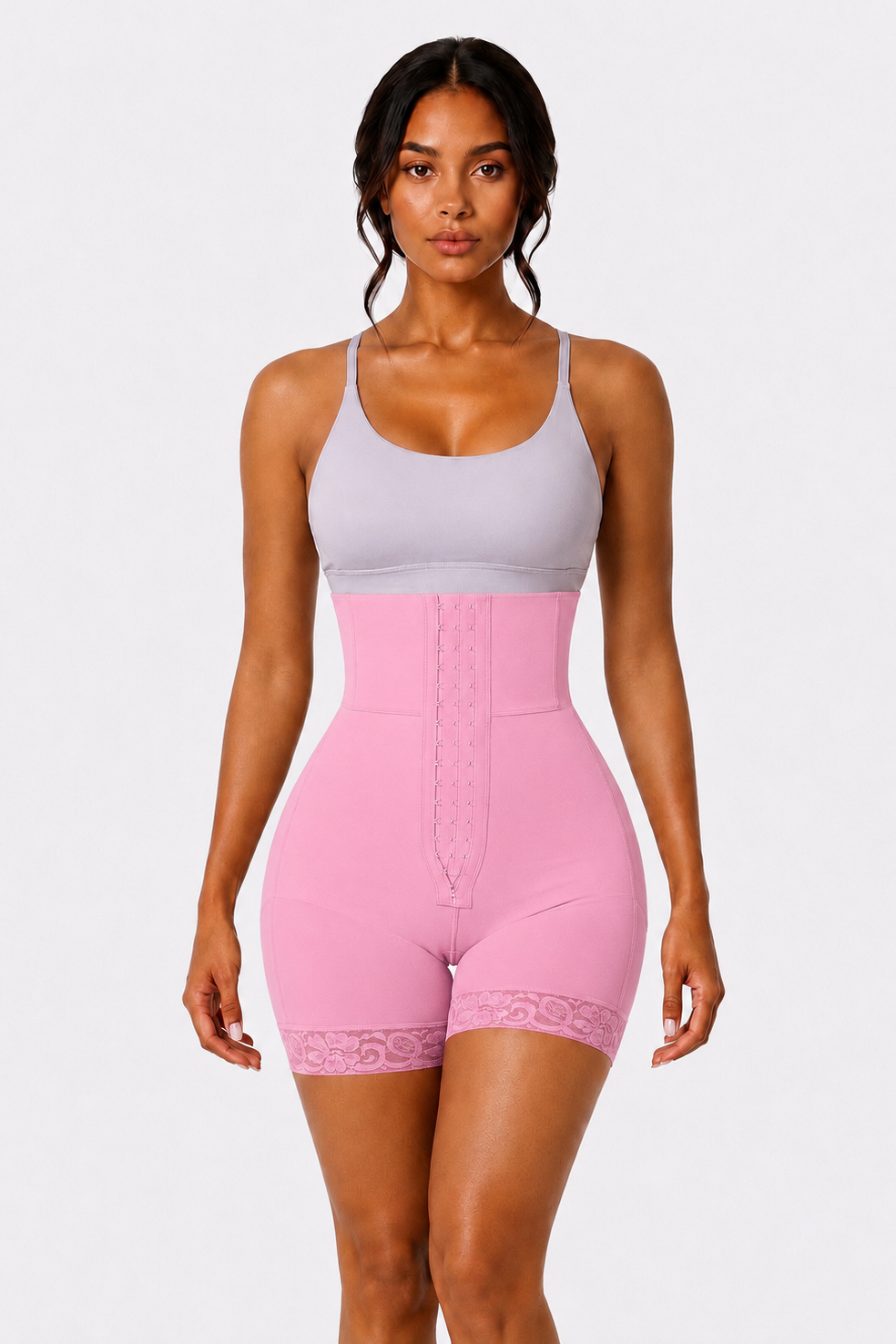 THICK WAIST BAND BBL SHORTS | PINK