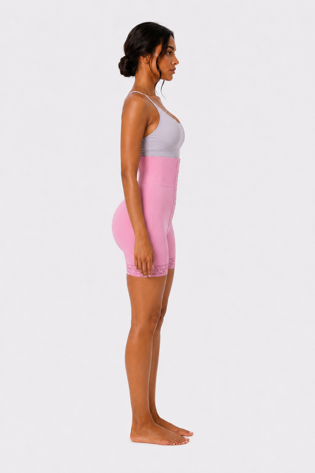 THICK WAIST BAND BBL SHORTS | PINK