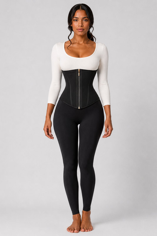 COLOMBIAN SOFT SCULPT WAIST-TRAINER (10’’) | BLACK