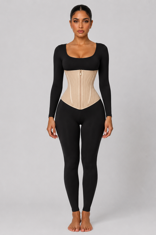 COLOMBIAN SOFT SCULPT WAIST-TRAINER (10’’) | BEIGE