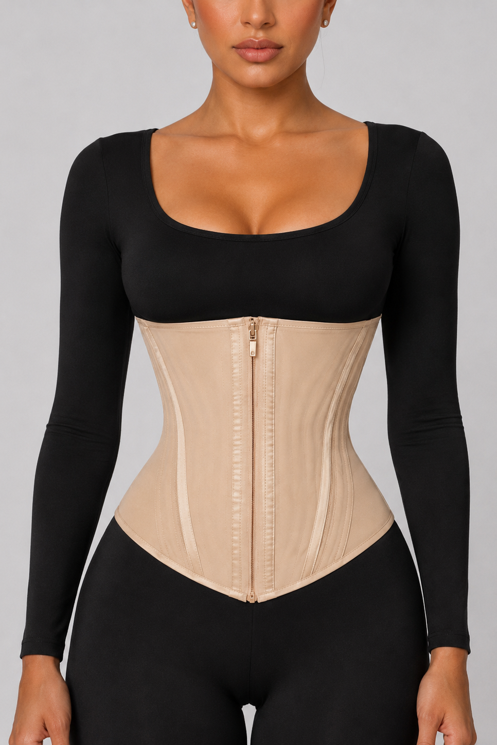 COLOMBIAN SOFT SCULPT WAIST-TRAINER (10’’) | BEIGE