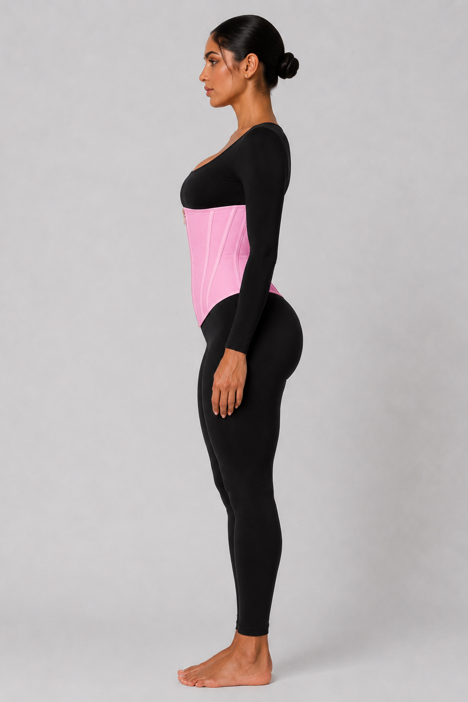 COLOMBIAN SOFT SCULPT WAIST-TRAINER (10’’) | PINK