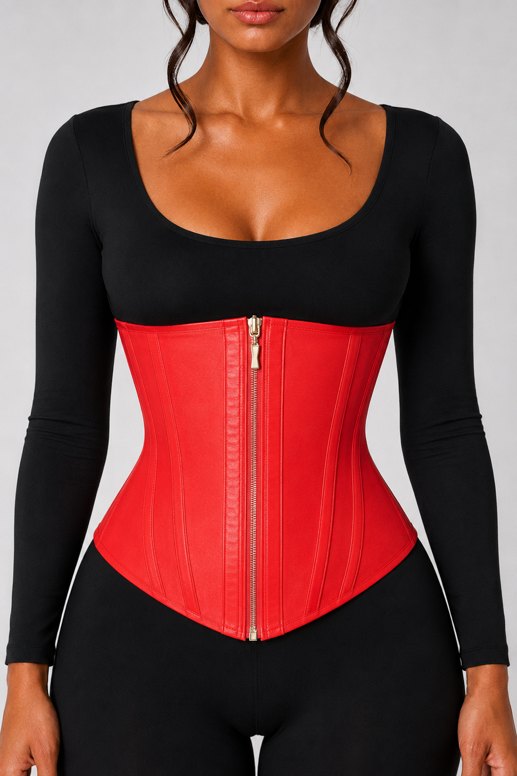 COLOMBIAN SOFT SCULPT WAIST-TRAINER (10’’) | RED