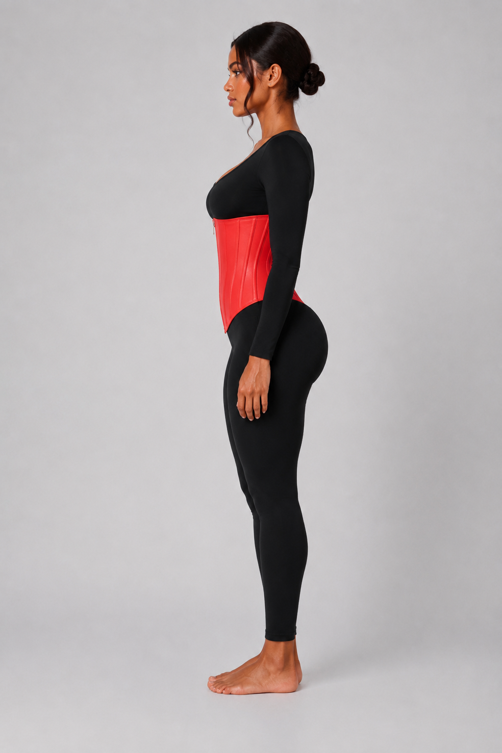 COLOMBIAN SOFT SCULPT WAIST-TRAINER (10’’) | RED