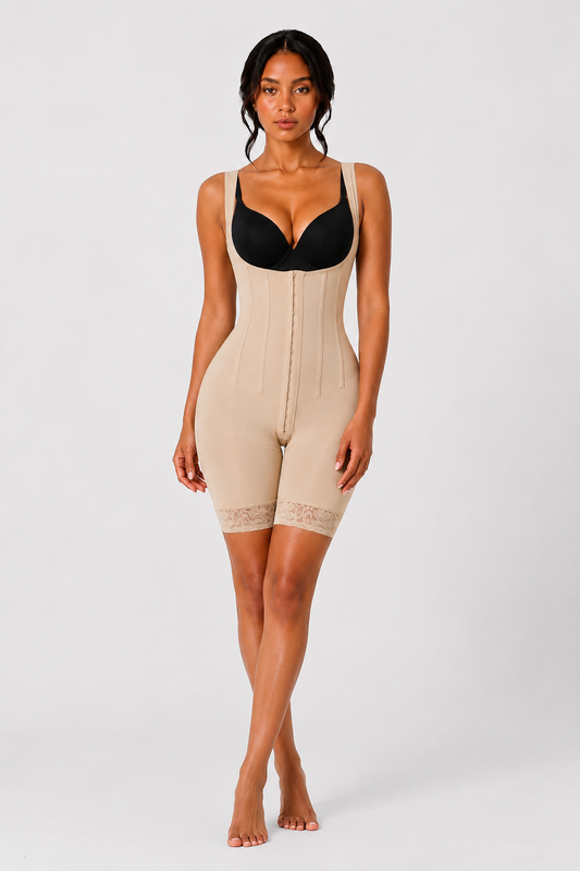 HOURGLASS STEEL BONE FAJA | BEIGE