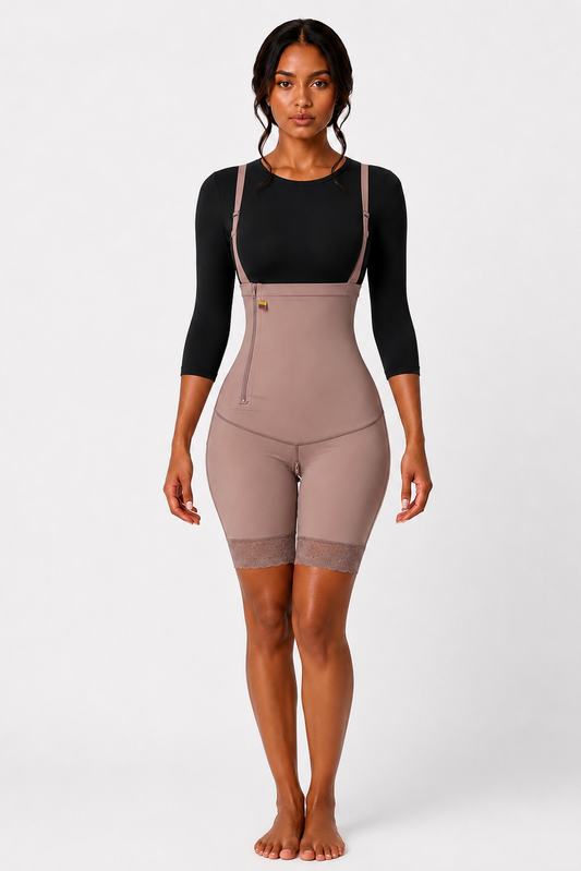HIGH COMPRESSION STRAPLESS FAJA | MAUVE