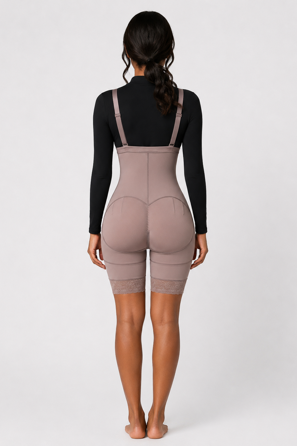 HIGH COMPRESSION STRAPLESS FAJA | MAUVE