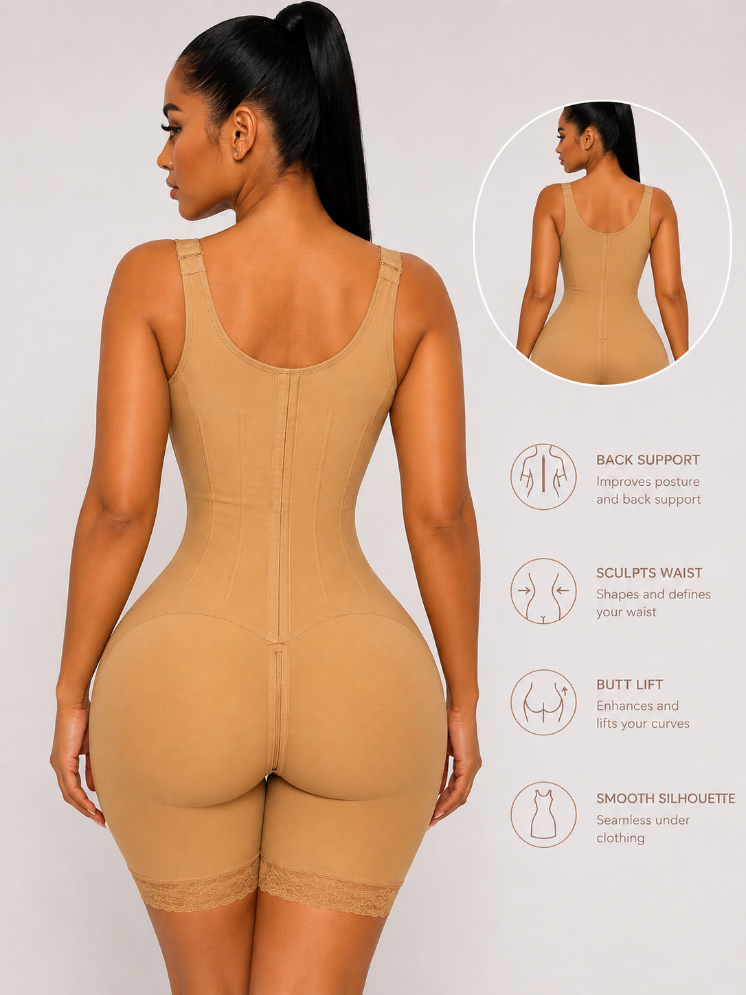 HOURGLASS FULL BUST FAJA| BEIGE