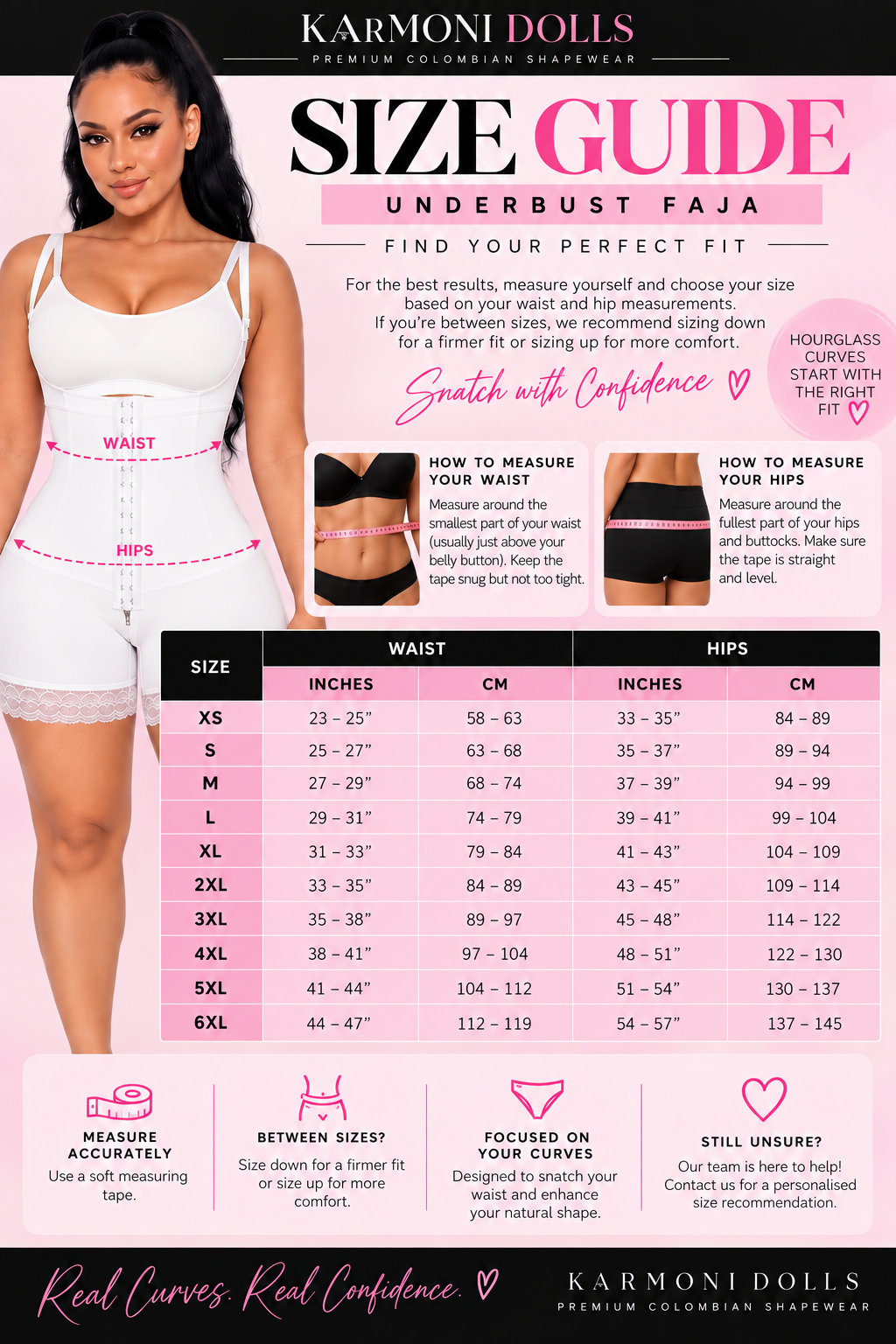 WHITE DETACHABLE STRAPS FAJA