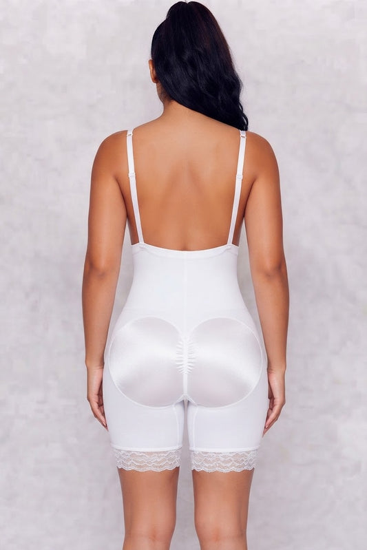 WHITE DETACHABLE STRAPS FAJA