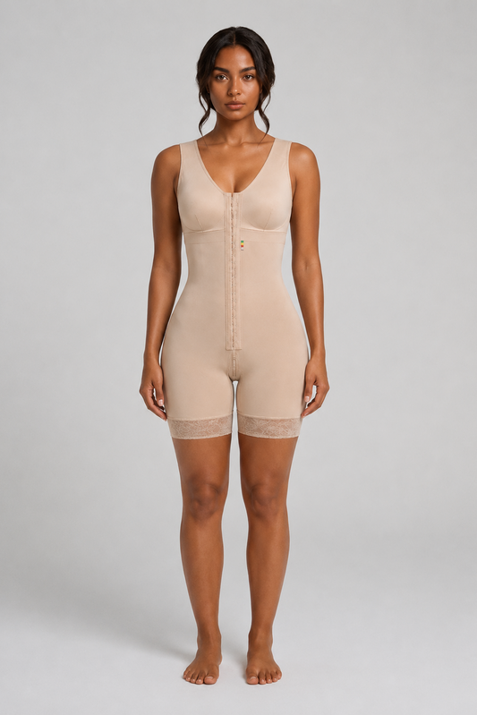 Colombian Compression Sculpt Bodysuit | Beige